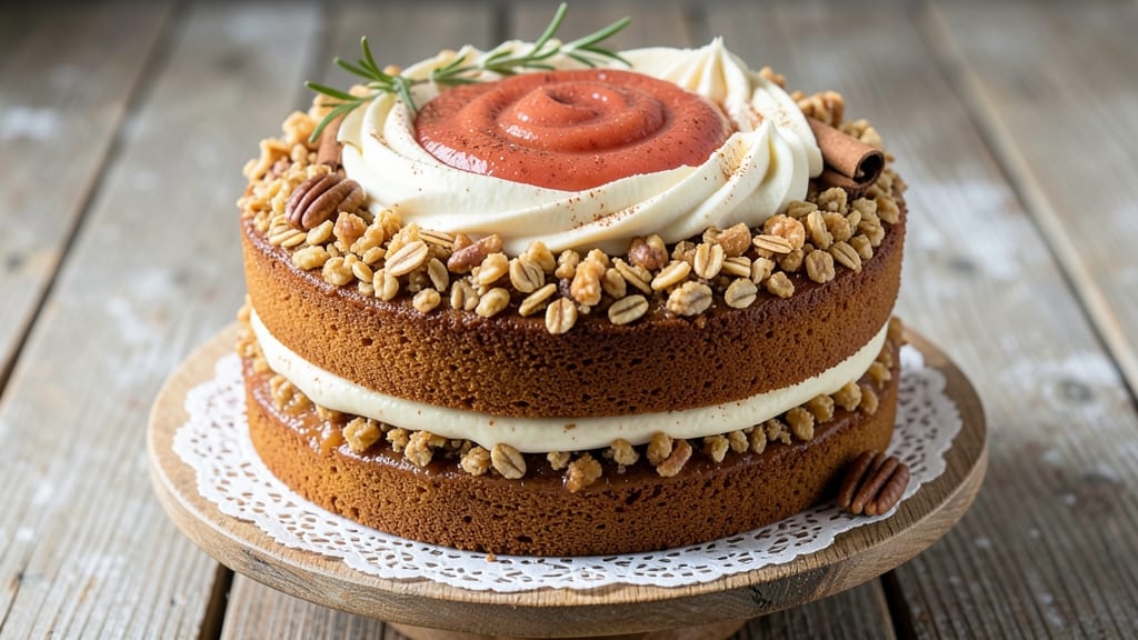 Applesauce Layer Cake Recipe: Spiced Moistness With Buttery Crunch Topping