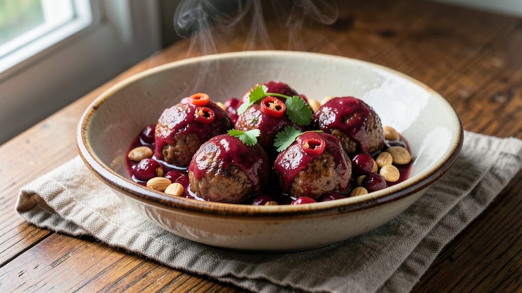 Amylu Cranberry Jalapeno Meatballs Sauce Recipe: Sweet-Spicy Umami Bomb for Meatball Madness