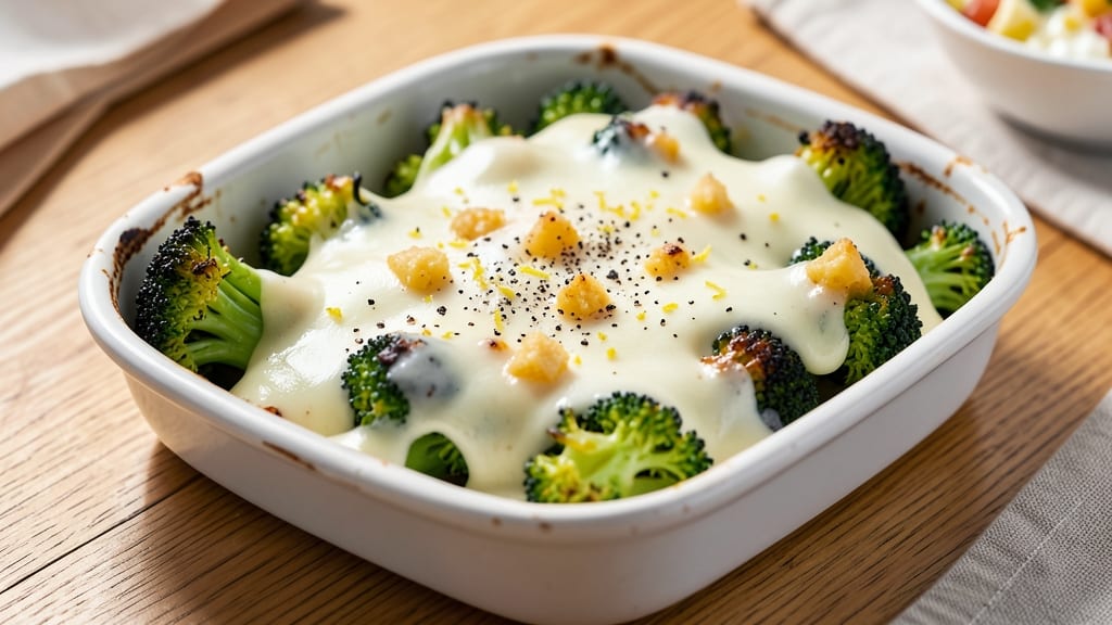 Baked Broccoli With Cheese Sauce Recipe: Crispy-Topped Comfort in 20 Minutes