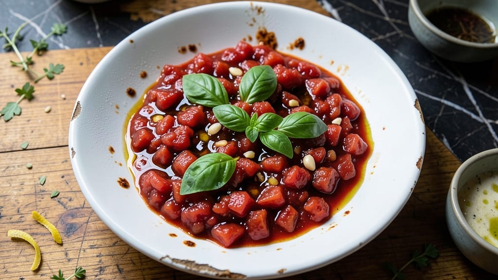 Authentic Italian Pizza Sauce Recipe From Scratch: San Marzano Tomato Base With Fresh Basil Brightness