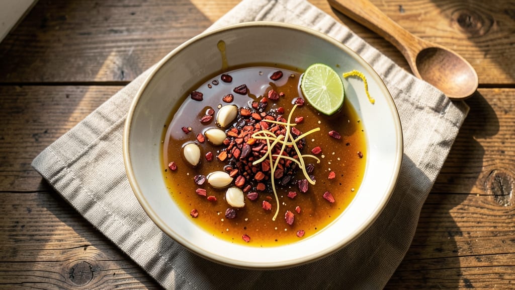 Banh Cuon Dipping Sauce Recipe: Nutty Fish Sauce and Lime Zing