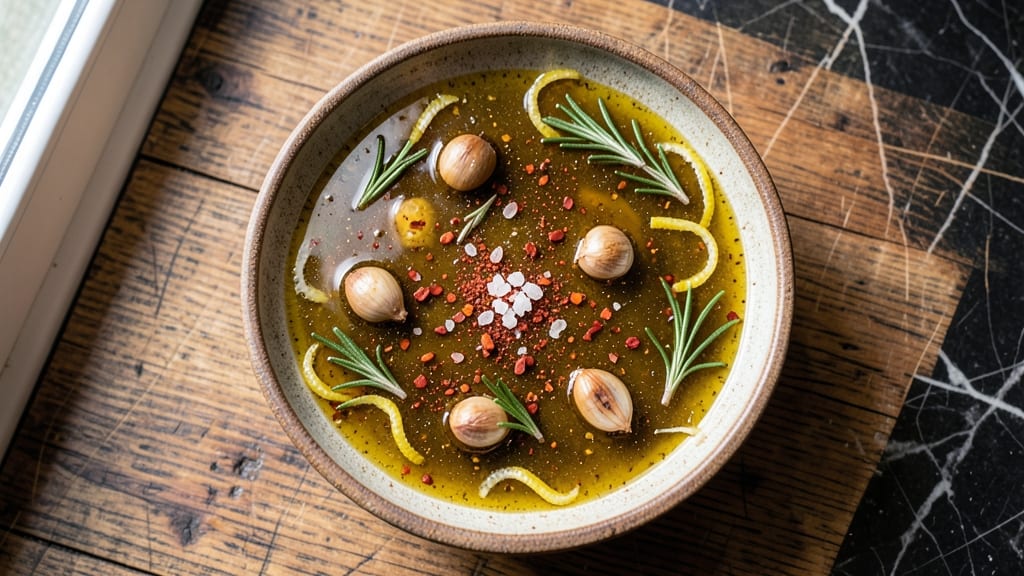 Focaccia Sauce Recipe: Garlicky Olive Oil Drizzle With Herbs