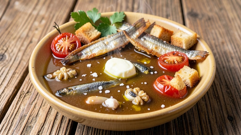 Bagna Cauda Sauce Recipe: Crispy Celery Crown Over Warm Anchovy-Oil Magic