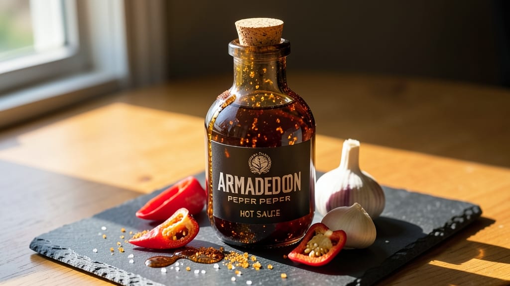 Armageddon Pepper Hot Sauce Recipe: Fiery Ghost Pepper Heat in Homemade Jars