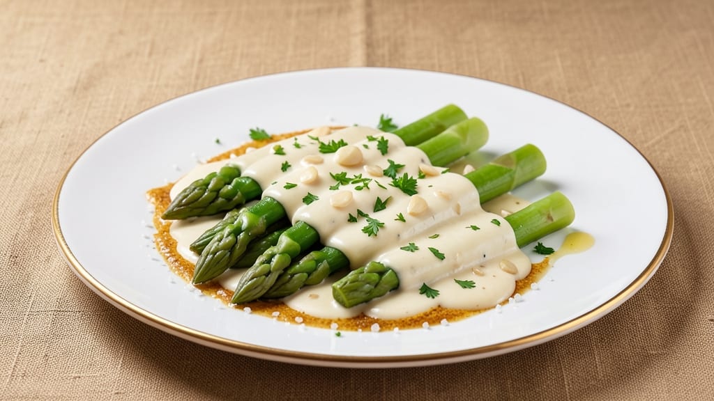 Asparagus White Sauce Recipe: Creamy Garlic-Herb Velouté for Roasted Greens
