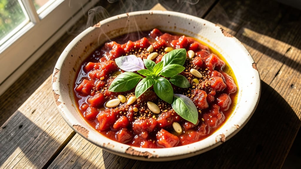 Authentic Sicilian Pizza Sauce Recipe: Bold Oregano and Garlic Simmered to Perfection